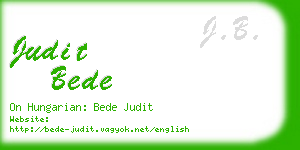 judit bede business card